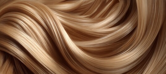 Golden brown hair texture background. Generative AI technology.   © Hero Design