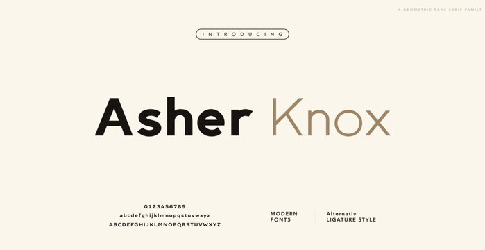 Asher Knox name logo branding