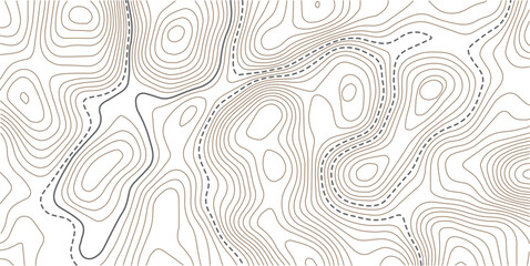 Topographic map background geographic line map with elevation assignments. Modern design with White background with topographic wavy pattern design.Abstract bacground. Vector illustration  © NAZMA