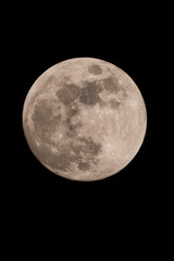 Obraz premium The Blood Worm Moon of March 3, 2026. Detailed astronomical view of the lunar surface during eclipse.