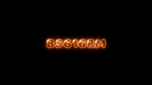 Malaysian Ringgit Amount Counting from 0 to 1 Million Animation. neon sign Counting money and digits increasing. Counting Numbers from 0 to 1000000 on black backgrount.
