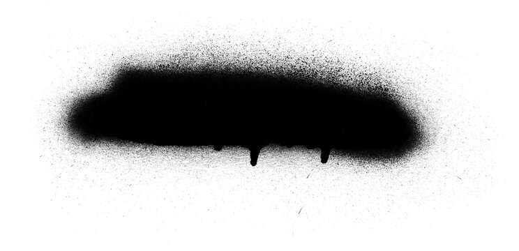Black Spray Paint Drip Texture
