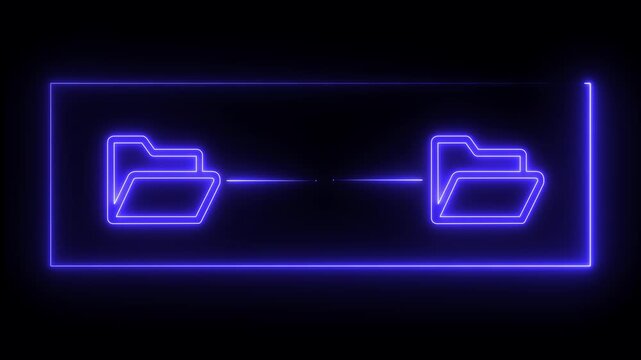 Cloud Based Data Exchange and File Management Tools concept on the transparent background. Motion graphics of Advanced Digital File Technology. technology, digital. 4k video