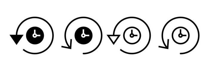 History icon vector illustration. recent event history sign and symbol