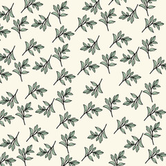 seamless pattern with leaves