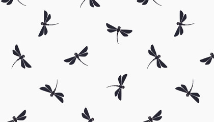 black silhouettes of butterflies