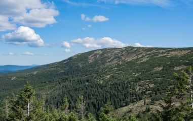 Obraz premium Sudetes, Giant Mountains, Śnieżne Kotły, Schneegruben, Szklarka, Kamienczyk, wodospad, Karkonosze, Sudety