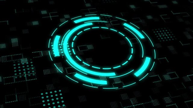 5 second countdown animation with hud interface 