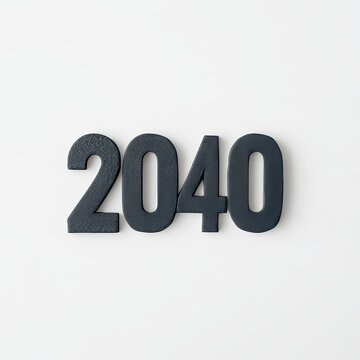 Minimalist year 2023 in calm texture with simple concept arrangement as a visual isolated object.