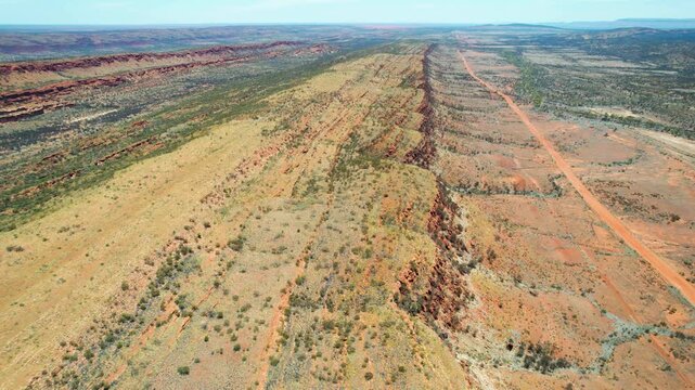 Rugged Australian outback and its mountains