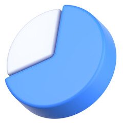 3Dの円グラフアイコン素材