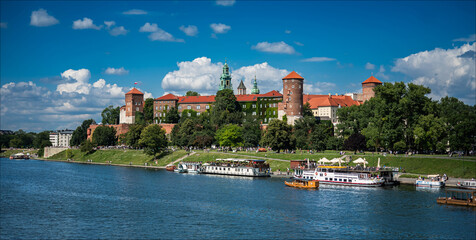 kraków, cracow, krakow, castle, synagoga, wawel, postcard © Marcin