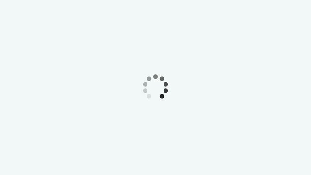 Loading - circle Modern loading animation. Circular loading indicator , loading and buffering icon animation-looped ,white and black background 4k animation.