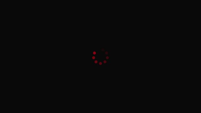Loading - circle Modern loading animation. Circular loading indicator , loading and buffering icon animation-looped ,white and black background 4k animation.
