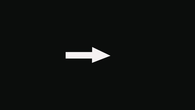 Red arrow pointing up animation. Download sign . up direction arrows symbol. arrow button icon or swipe-up arrow signal animation. download icon sign. on a black background.
