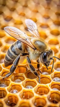 bee with varroa mite on back