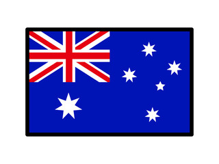 オーストラリアの国旗イラスト素材4