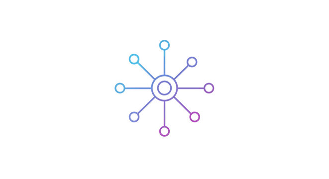 Abstract illustration of a network diagram representing interconnected data points.