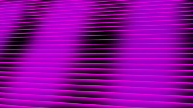 Vibrant purple 3d horizontal lines background. Modern abstract geometric pattern with black shadows