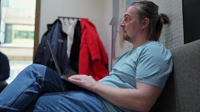 Web Developer Coding On Computer To Develop Code