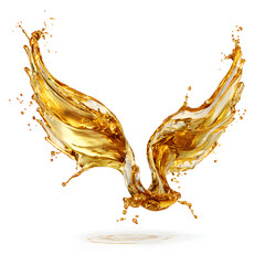 Fototapeta premium Golden liquid splash