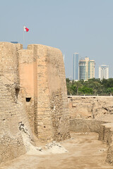 バーレーン要塞の美しい風景Beautiful scenery of Bahrain Fort in the Middle East
