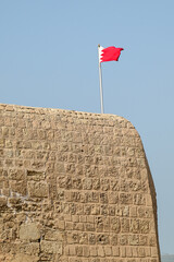 バーレーン要塞の美しい風景Beautiful scenery of Bahrain Fort in the Middle East