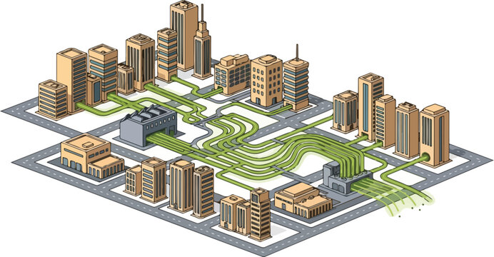 City planners design green spaces in a vibrant metropolis via RJ Whisk Auto