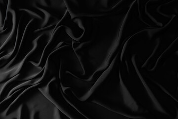 Obraz premium Black Silk Fabric Texture