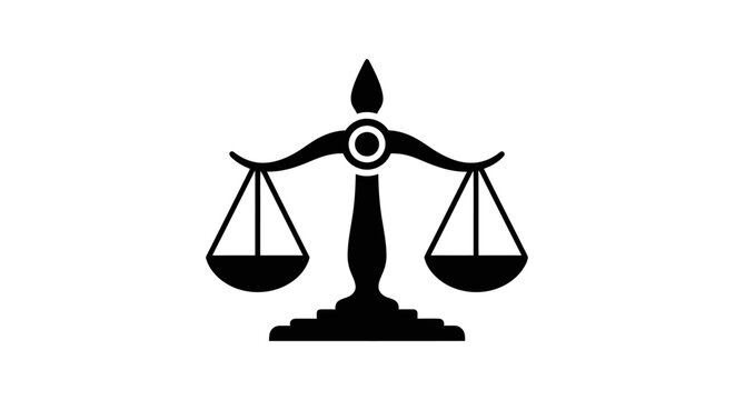 Scales of Justice Symbolizing Law and Legal System.