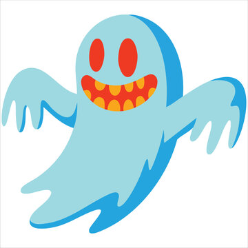 Vector illustration of halloween themed icon for holiday concept on white background
