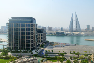 バーレーンの首都マナーマのとても美しい街並みBeautiful view of Manama, the capital of Bahrain