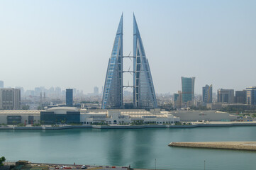 バーレーンの首都マナーマのとても美しい街並みBeautiful view of Manama, the capital of Bahrain