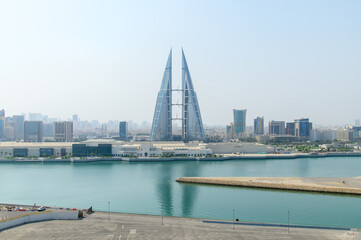 バーレーンの首都マナーマのとても美しい街並みBeautiful view of Manama, the capital of Bahrain