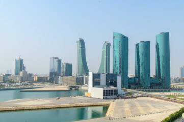 バーレーンの首都マナーマのとても美しい街並みBeautiful view of Manama, the capital of Bahrain