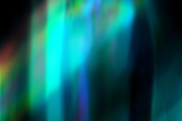 Naklejka na ściany i meble abstract green light leak on black background,retro film overlay effect with bokeh and light leak,blue Film lens effect,Abstract Light Leak Film Poster Photo Effect Mockup