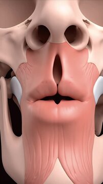 Detailed 3D Anatomy Animation of Nasal Choanae and Oral Cavity Structures for Medical Education and Scientific Research