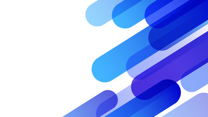 白背景 透過 右側に半透明の青と紺グラデ楕円を斜め配置した左余白ビジネスフレーム（16:9）