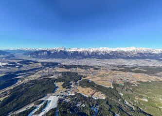 Innsbruck City Landscape With the Alps in the Background