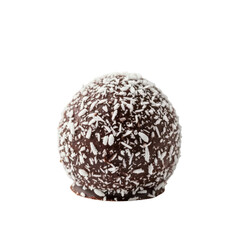 Chocolate truffle with coconut flakes