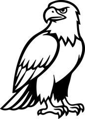 eagle black abstract silhouette illustration