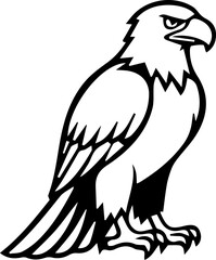 eagle black abstract silhouette illustration