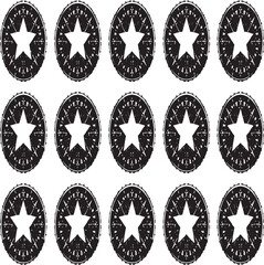 Fototapeta premium Set of 12 black star icons vector