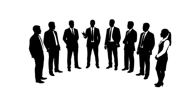 Business People Standing in a Circle.
