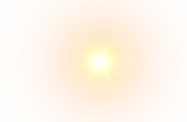 Orange sunburst glow sparkle shine PNG Overlay isolated on transparent background with fiery solar rays and shine
