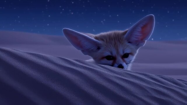 Fenech fox in the desert