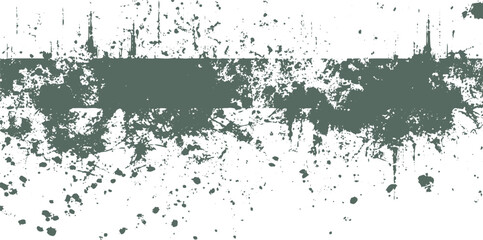 Fototapeta premium Dark grey splatters and streaks on white background