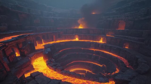 Rings of Hell. Descent into Hell.