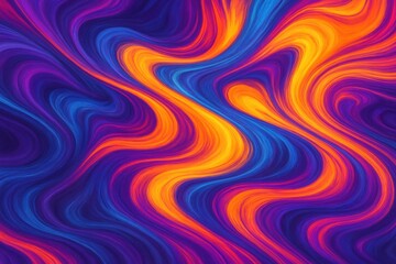 Obraz premium Vibrant abstract liquid background with dynamic colorful flowing wave texture