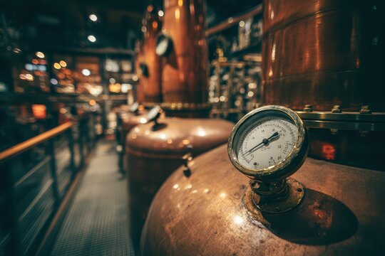 Copper stills create fine whiskey at distillery